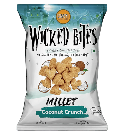 Wicked Bites Coconut Crunch – High Protein Millet Snack