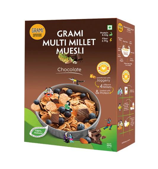 Chocolate Multi Millet Muesli | Healthy Breakfast Cereal