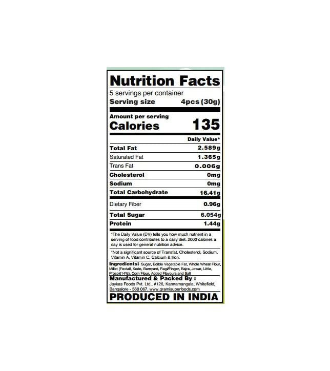 Eight Millet Cookies | Diabetic-Friendly Snack