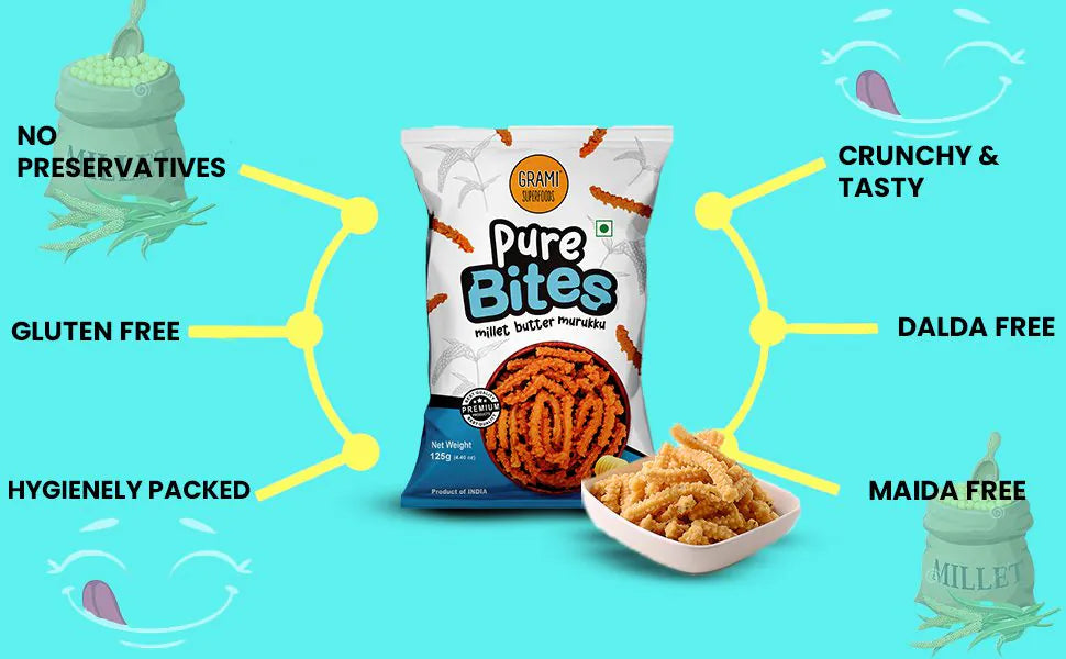 Pure Bites Millet Butter Karasev – 125g