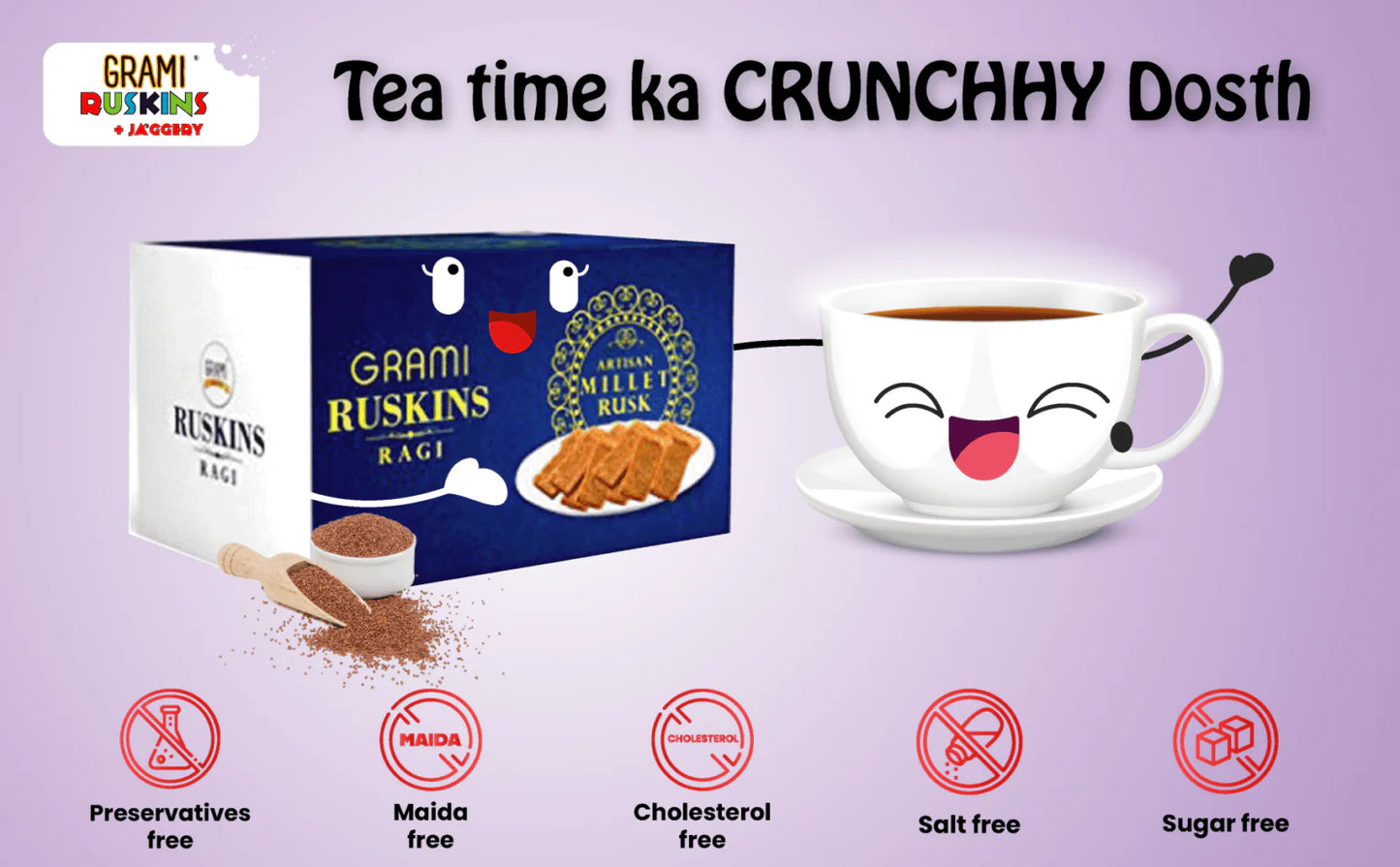 Artisan Ragi Rusk | Gluten-Free Millet Rusks